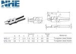 Square Or Round Air Nipper Cutting 0.02 - 2.0 Copper Wire C45+WIB-C