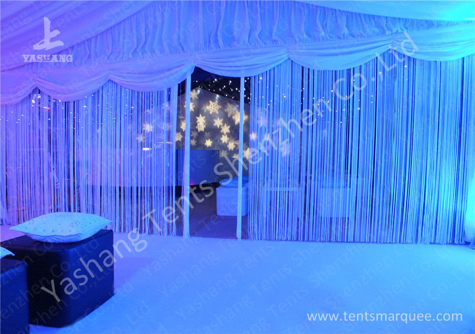 Outdoor Transparent PVC Cover Luxury Wedding Tents Wind Resistant