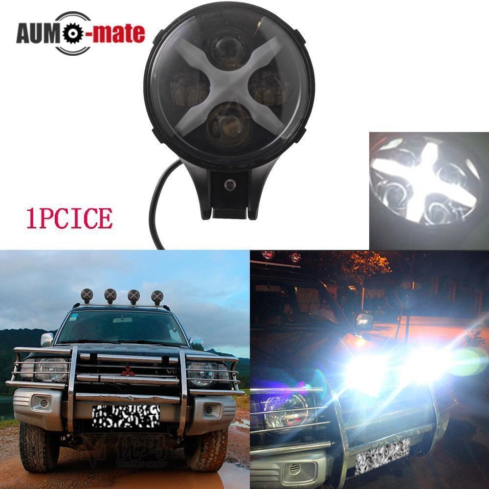 60W CREE LED Work Light Round White Fog Light For Jeep Wrangler Off Road 4X4