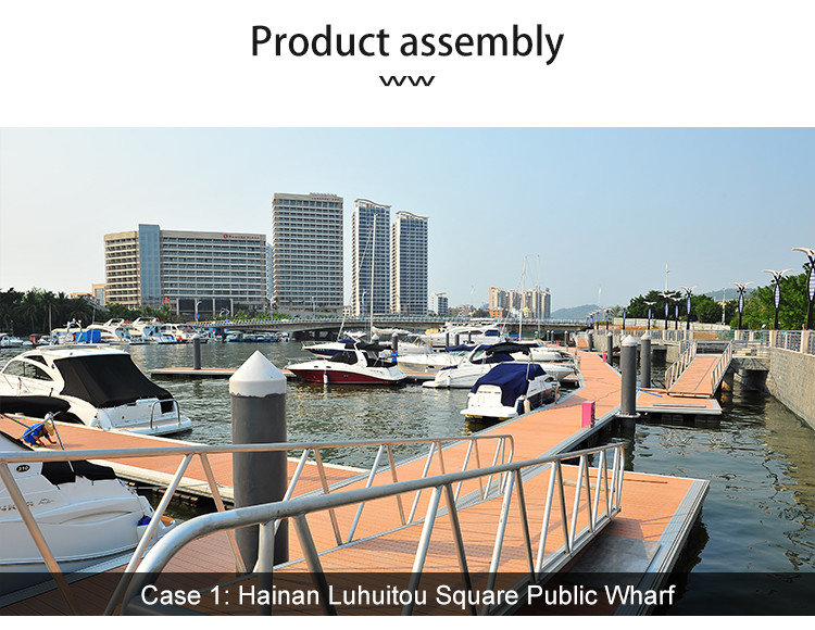 Aluminum Alloy Floating Docks High Resistance Customizable Size