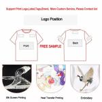 Custom Long Sleeve T Shirts Vintage Washed Ripped 250Gsm T-Shirt Double Layer