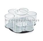 In Store Cosmetic Display Stand Acrylic Counter Cosmetic Organizer With