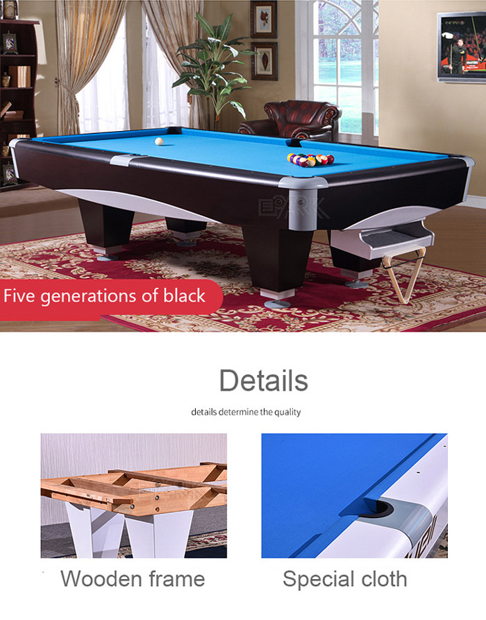 Standard Version Snooker Pool Blue Billiard Table Begonia Material