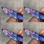 OEM Foldable Tactical Hunting Knife Satin Finish Blade For Camping