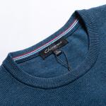 Round Neck Fashion Mens Warm Winter Sweaters Custom Logo Multi Colored