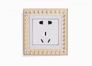 Wholesale Amertop Brass BS single UK power wall electrical 13A switched socket from china suppliers