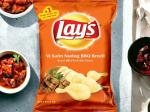Lay's Brazil BBQ Pork Rib Flavor Chips - Bulk Case of 40 Packs (90g Each) for