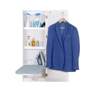 Wholesale Folding Wall Mounted Ironing Cabinet White MDF Wood EU Standard from china suppliers