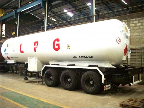 59700 Liters 25 Ton LPG Tank Trailer With 20% Vapor Space , LPG Transport Trailer
