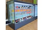 Air Cooling Commercial Display Freezer Multi Layer Right Angle Open Refrigerator