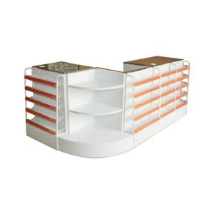 Wholesale Stainless Steel Checkout Counter Supermarket Checkout Counter With The Corner from china suppliers