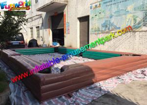 China Custom Inflatable Sports Games , Inflatable Billiards Table With Snooker Soccer Ball on sale