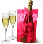 Waterproof PVC Transparent Bag Plastic Ice Bag With Handle Eco Friendly