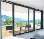 Modern Design Powder Coated Aluminium Frame Patio Door Aluminum Double Glass