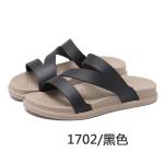 Ladies Pink Open Toe Summer Slippers Cross Toe Strap PVC Upper Material