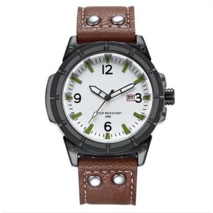 Wholesale Alloy Quartz Battery Wristwatches Leather Men Cool 3atm Waterproof 46mm Dia from china suppliers
