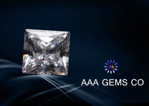 Wholesale Certified Enhanced Square Moissanite Loose Stones Supper White 6.5mm from china suppliers