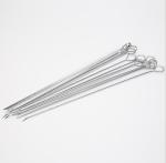 SGS Flat Wide 16.8" Reusable Grilling Kabob Skewers Metal Shish Kabob Sticks