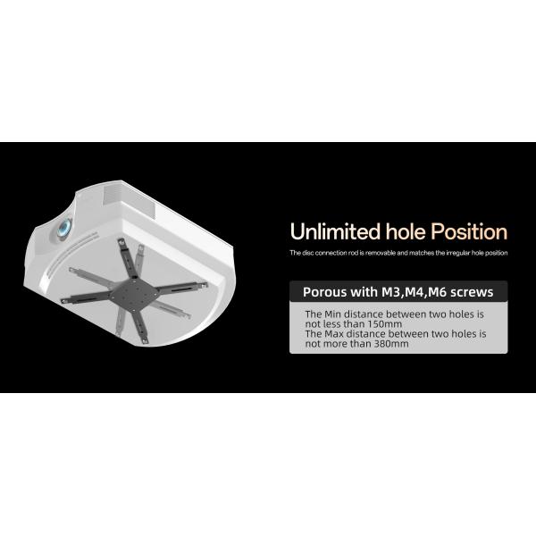 Large Projector Ceiling Mount Gray Ceiling Projector Mount With Adjustable Extension