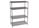 Epoxy Stainless Steel Kitchen Equipment , Adjustable Distance Heavy Duty Wire