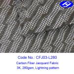 Lightning 150cm 3k 280gsm Jacquard Carbon Fiber Fabric