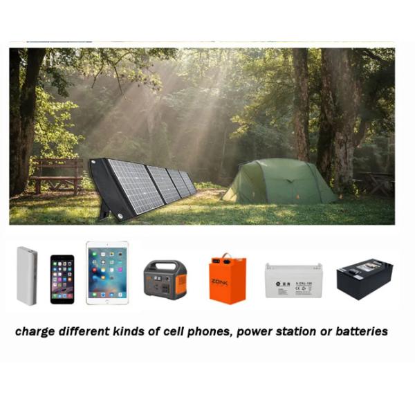 Monocrystalline Portable Foldable Solar Blanket 100W For Home