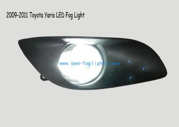 Quality 2009 - 2011 Toyota Yaris DRL good heat dissipation aluminum housing LED fog light for sale