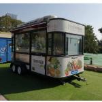 3500W and Customizable Domestic Village Hot Dog Cart with Fryer Food Street