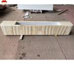 Elegant Living Room Furniture Natural Marble TV Table Stand Set with White