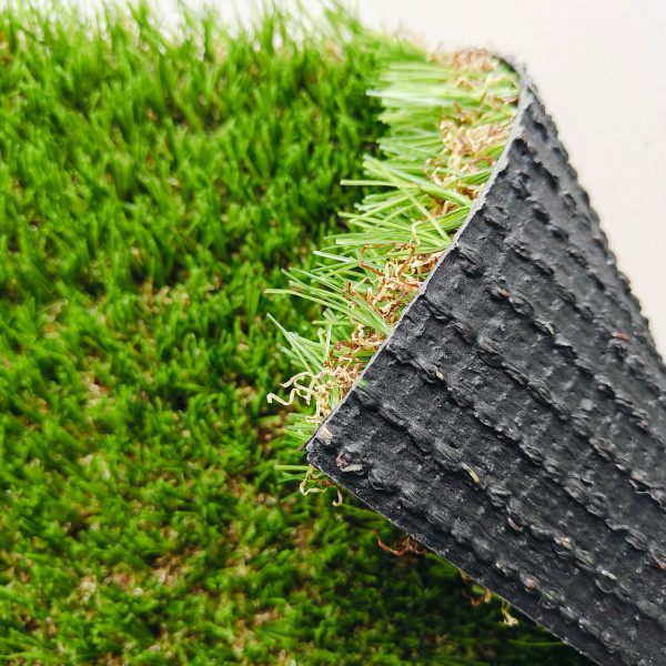 9600 Dtex 18900 High Density Landscape Leisure Artificial Grass Mixing Straight And Curved Grass