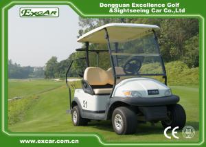 China EXCAR A1S2 White 48V Trojan Battery Operated Electric Golf Carts on sale