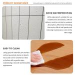 SPC Wall Panel 600*2440*4mm Waterproof Stone Plastic Eco-Friendly Wood Grain