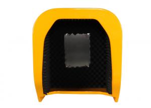 China Wall Mounting Acoustic Phone Booth Telephone Hood Fiberglass Reinforced Polyester Material on sale