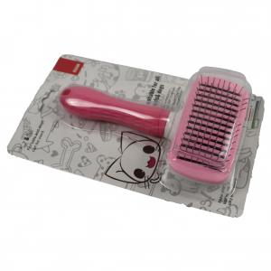 Wholesale Massaging Shell Shedding Pet Comb Brush Steel Button That Cuts Hair Removal from china suppliers