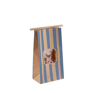 Wholesale Customize Bottom Tote Kraft Paperbag Print Brown To Go Lunch Takeaway Bags from china suppliers