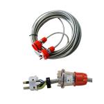 IP66 Waterproof Braided Extension Cable With Industrial Plugs As nzs Plug Power