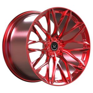 Wholesale SLS AMG Black series 20x11 and 21x13 Custom 1 Piece Forged Rims Candy Red from china suppliers