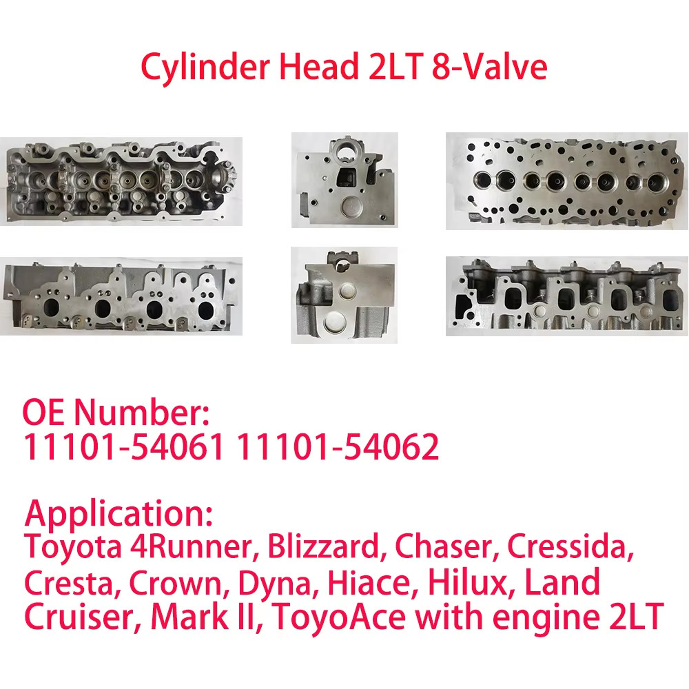 Toyota 2L 2LT 3L 5L Cylinder Heads for Crown Hiace Hilux Toyota 22RE 22RTEC Cylinder Heads for 4Runner Hilux Land Cruiser