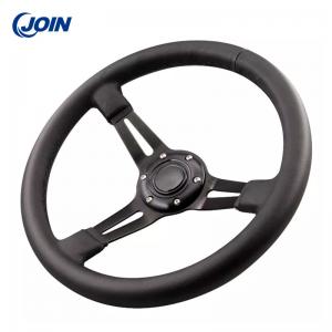 China Leather 13.5 Steering Wheel Cover Adapter Universal Golf Cart on sale