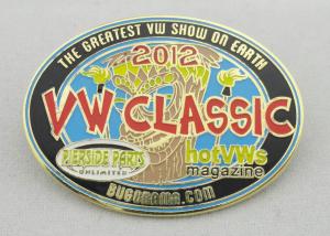 Wholesale Gold Plated VW Classic Iron / Brass / Zinc Alloy Customized Lapel Pins, Imitation Hard Enamel Pin from china suppliers