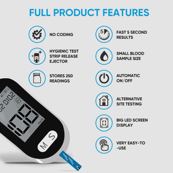 Wholesale Cheap Diabetes Glucometro Meter System Monitor Digital Blood Glucose