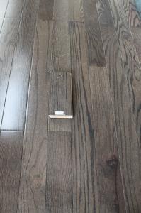 China Real Solid Red Oak Hardwood Flooring, City Gray Color, AB Grade on sale