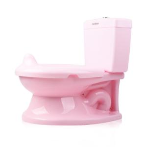 Wholesale Handle Button Plastic Baby Potty Toilet with Print Pattern Training Seat in Pink/Blue/White Colors from china suppliers