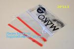 Swimwear toiletry PVC Vinyl Bag With Slider k, Slider zipper Clear pvc bag for
