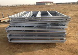 Wholesale hot dipped galvanized electrostatic powder coated Farm gate 72'' high 16 gauge 6 bars galvanized farm gate fence for sa from china suppliers