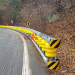 Q235 Q345 EVA Anti-corrosion Rotary Drum Movable Guardrail Barrier for Traffic