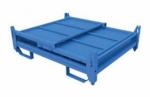 Galvanized Steel Warehouse Metal Storage Bins Powder Coated Surface Blue Color