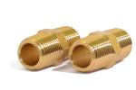 3/8 NPT Male Solid Brass Hex Nipples Equal Brass Pipe Adapter