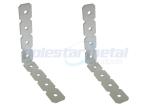 Zinc Plated Construction Hardware Flat Wall Brackets , Galvanized Angle Brackets