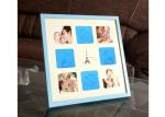 Blue Handprints Picture Newborn Baby Photo Frame For Birthday Gifts